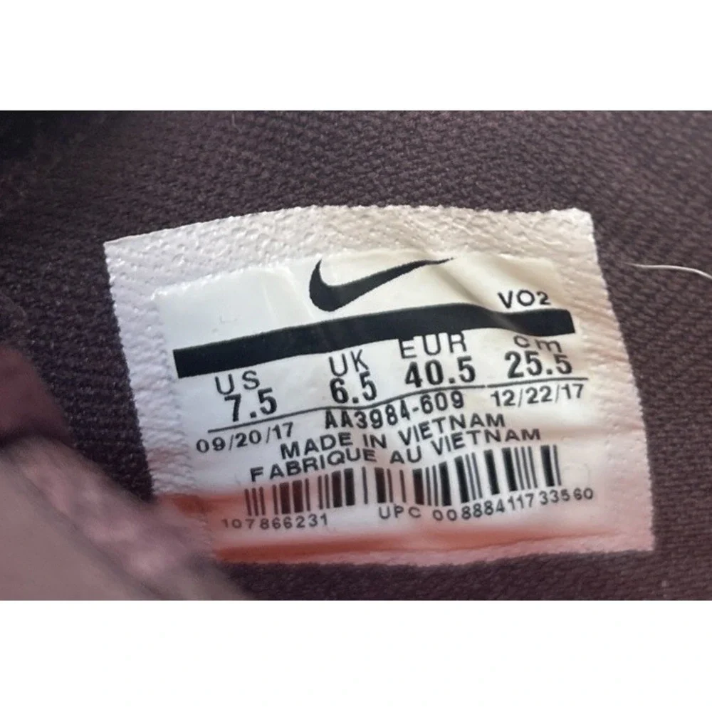 Nike Zoom Train Command Leather Deep Burgundy Maroon Size 7.5 Men AA3984-609‎